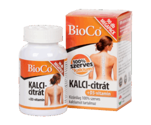 BioCo Kalci-citrát+D3-vitamin filmtabletta 90 db