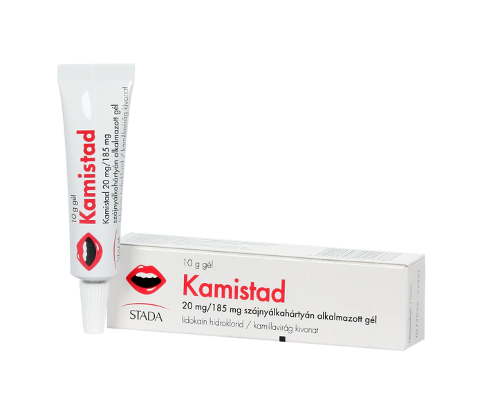 Kamistad 20 mg/185 mg szájnyálkahártyán alkalmazott gél 10g