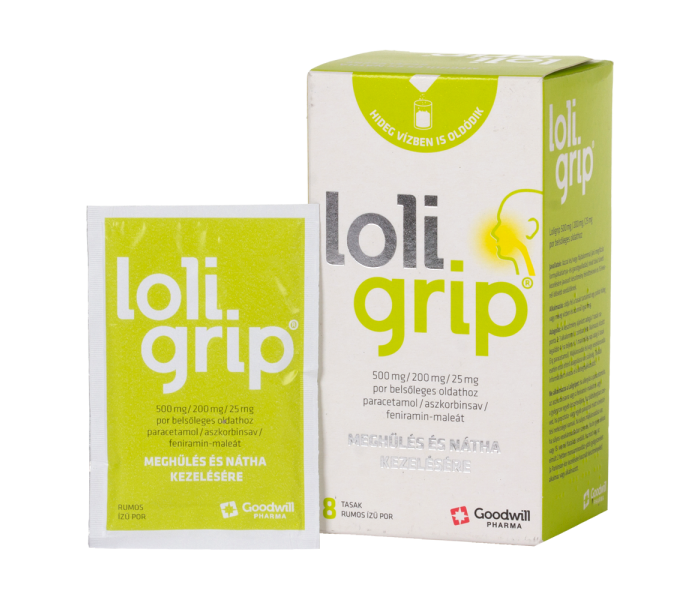 Loligrip por belsőleges oldathoz 8 db