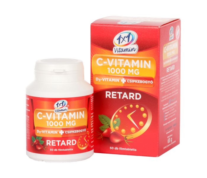 VitaPlus 1x1 C1000 D3 Csipkebogyó filmtabletta 50 db