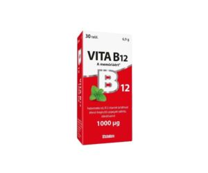 Vitablans Vita B12 1000 mcg tabletta fodormenta ízű 30 db